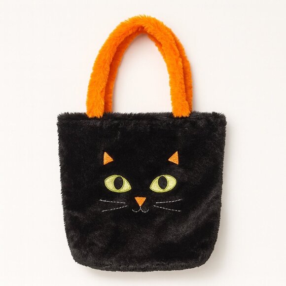 Tom's Toy Int'l Ltd. Black Cat Feline Animal Pet Treat Goodie Party Bag Tote - Picture 1 of 6